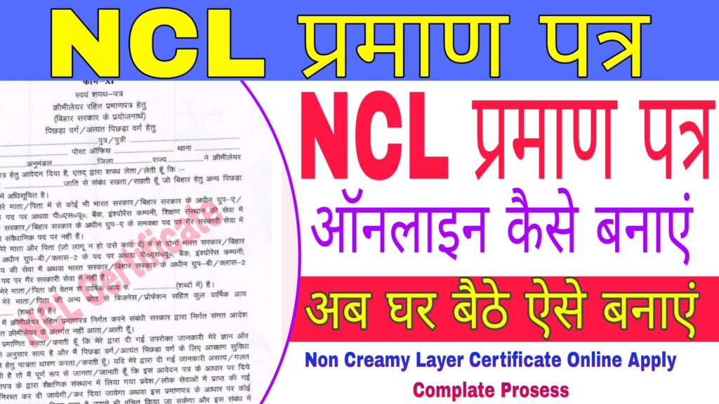 NCL certificatekaise banaye