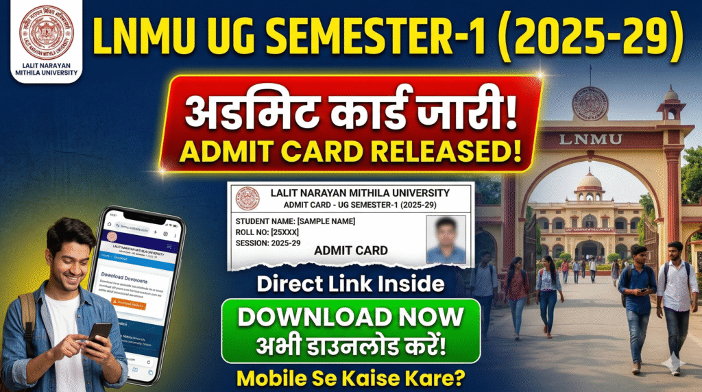 LNMU UG 1st Semester Admit Card 2025