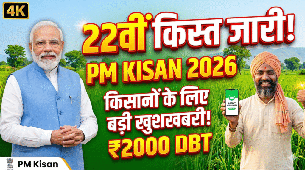 Pm Kisan 22th Installment 2026