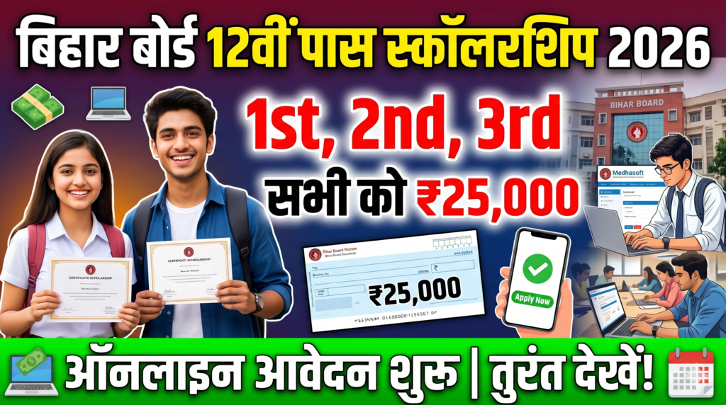 Bihar Board 12th Pass Scholarship 2026