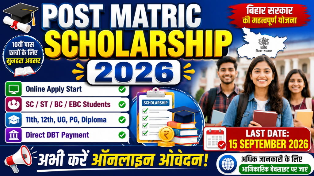 Post Matric Scholarship 2026
