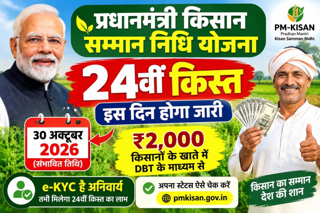 Pm Kisan 24th Installment 2026